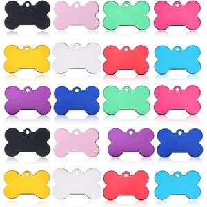 Double Sided Blank Cat Light Pink Pet Name Number ID Tag Charm Personalized